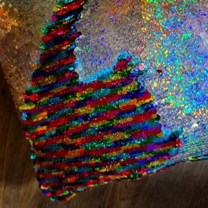 Small sequin pillow